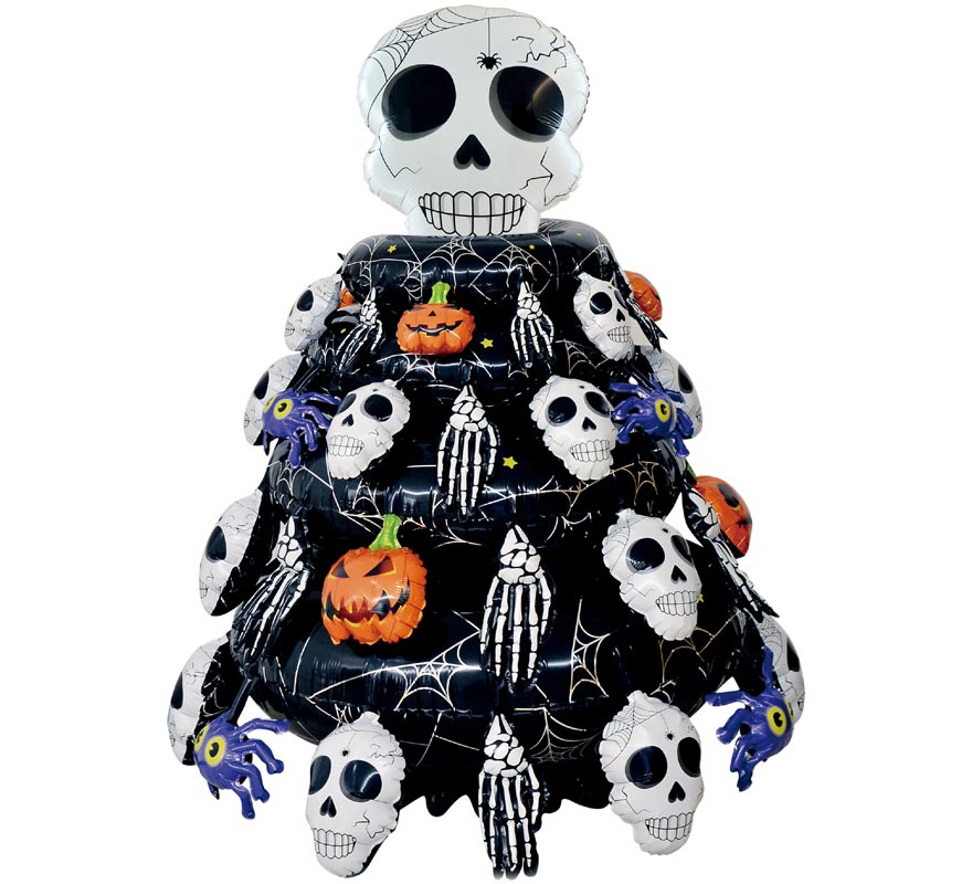 Foil Balloon with Skeleton Tree Base 103x85 cm