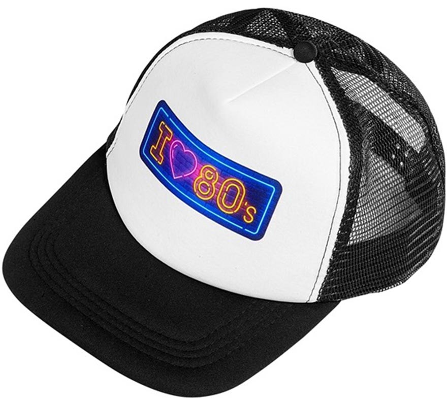 'Boné ''I Love 80s'' dos anos 80 para adultos'