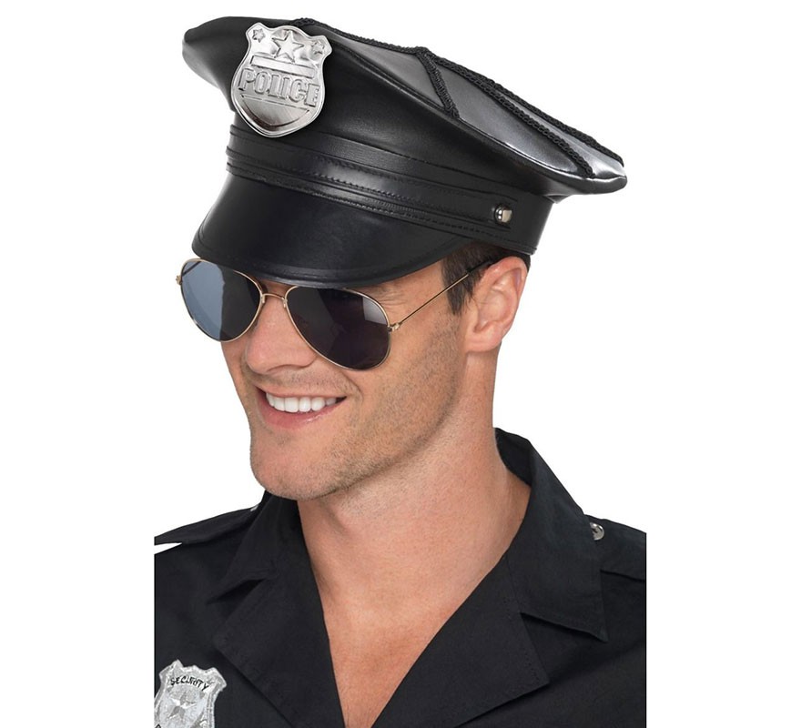 Gorra imitación policia para fiestas,cumpleaños,despedías