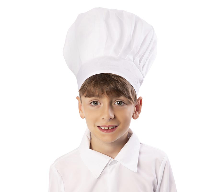 Gorro Cocinero Continental Infantil Papel Blanco (25 Uds)