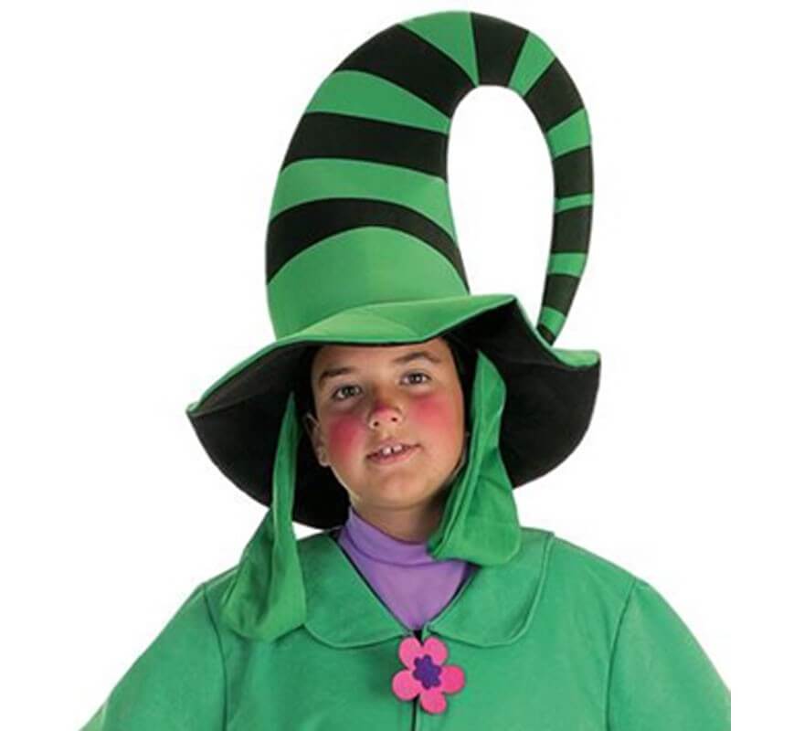 Cappello da folletto verde e nero per bambini
