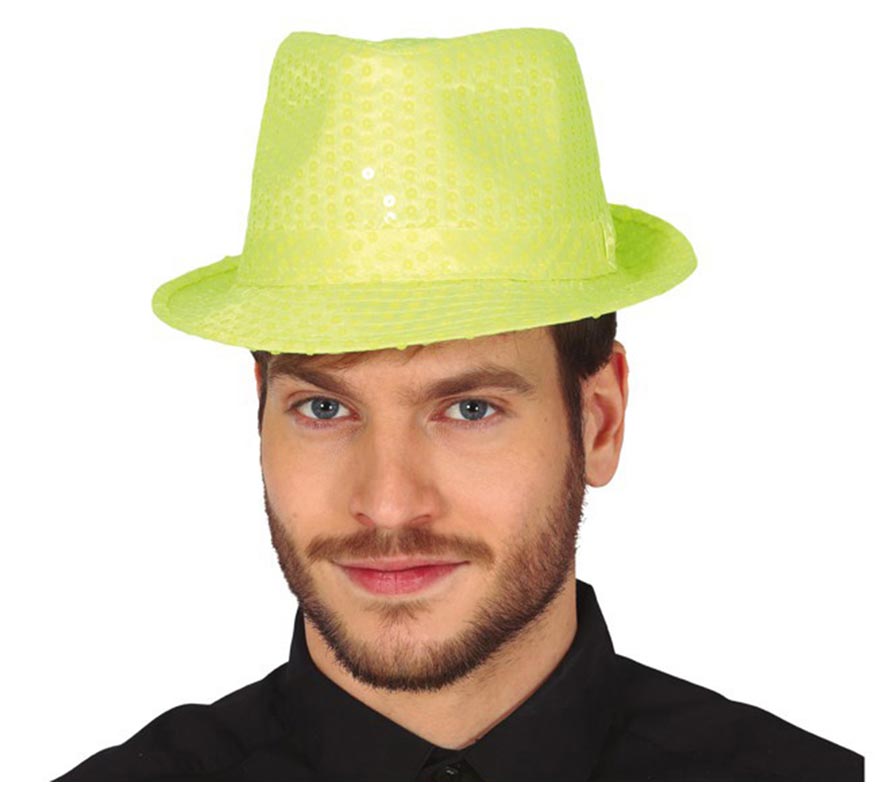 Chapéu Sequin Gangster em várias cores
