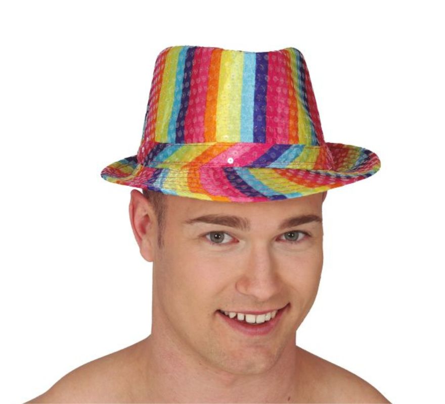 Chapéu Sequin Gangster em várias cores