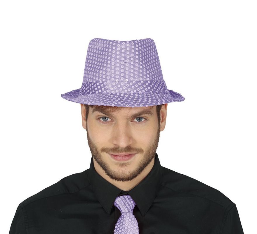 Chapéu Sequin Gangster em várias cores