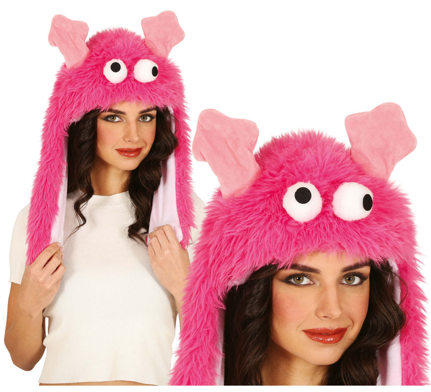 Adult Pink Monster Hat