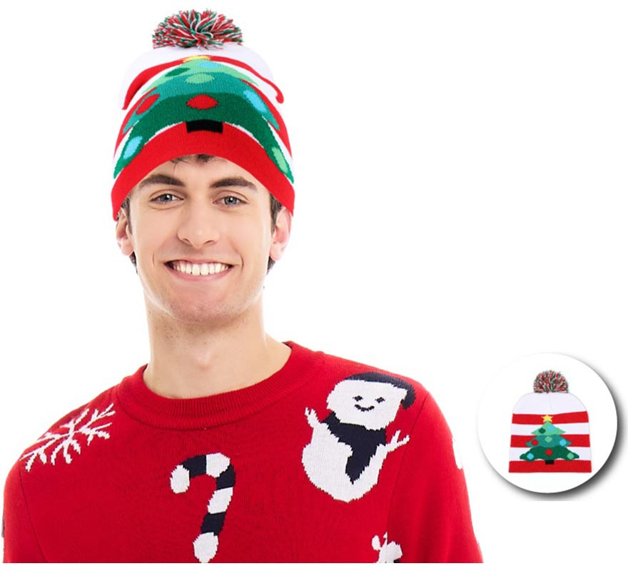 Christmas Hat Christmas Tree Striped Adult