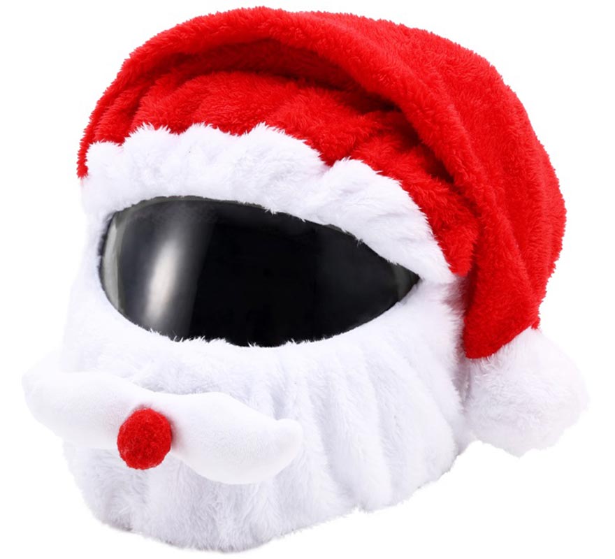 Gorro de Papá Noel para Cascos de Moto integrales