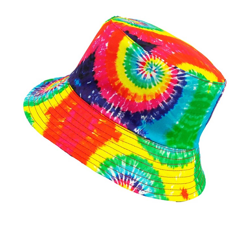 Chapéu de balde tie-dye