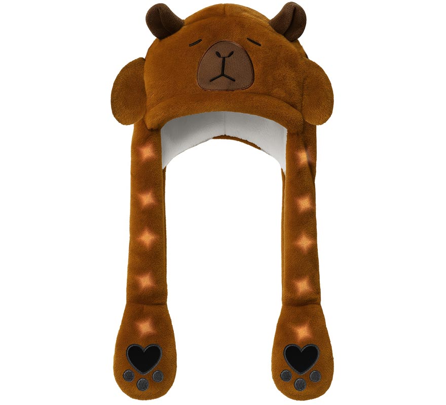 Gorro Orejas Capibara con Movimiento y luz