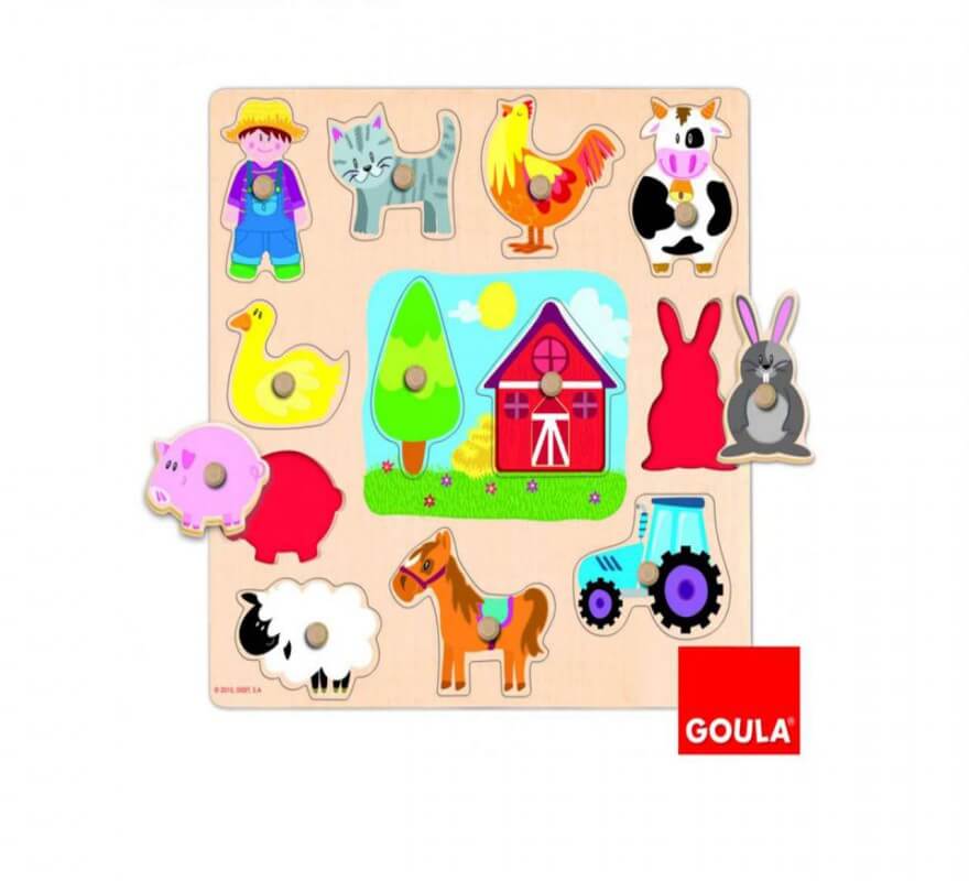 GOULA NESTING PUZZLE FARM