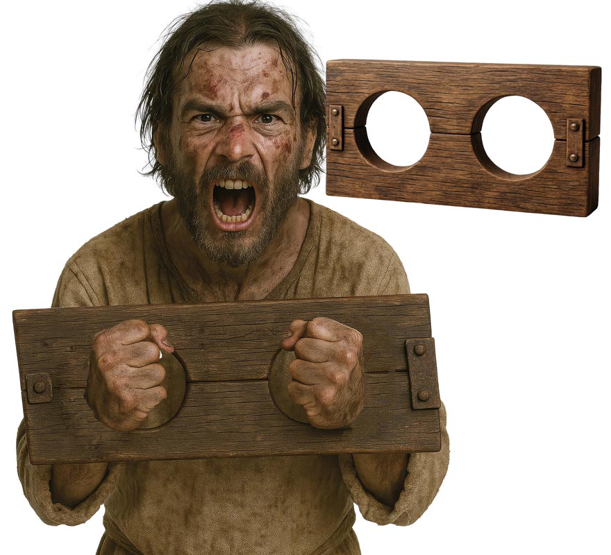 Grilletes Efecto Madera de 40 cm