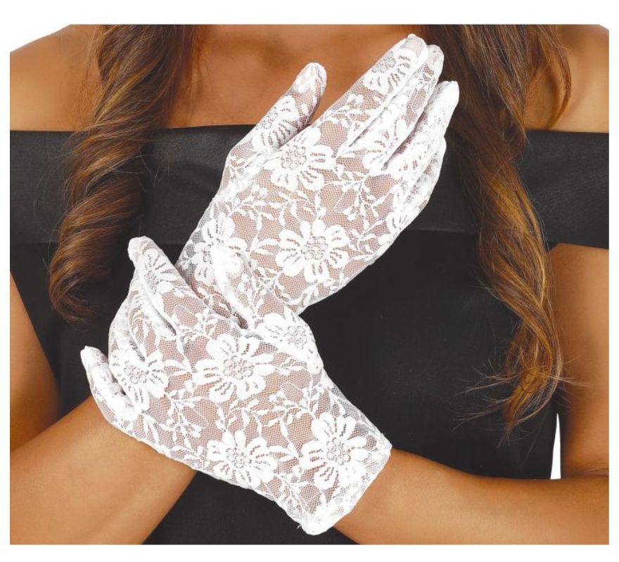 Openwork Gloves in various colors of 22 cm