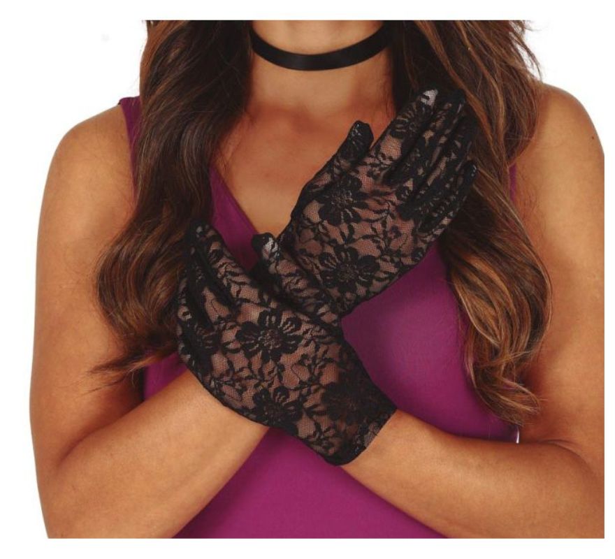 Openwork Gloves in various colors of 22 cm
