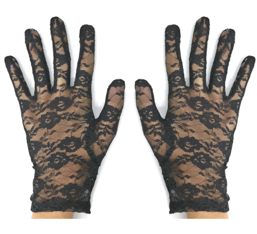 Short Lace Gloves for adults in various colors