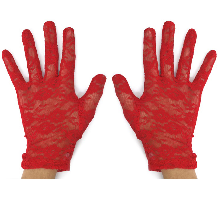 Short Lace Gloves for adults in various colors