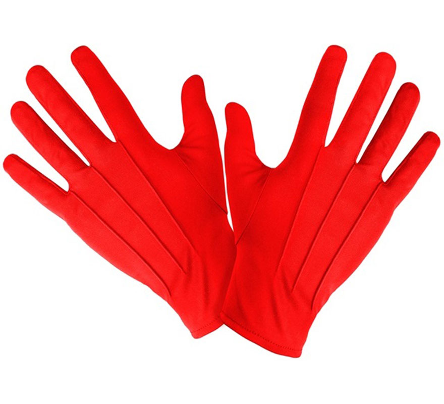 Short gloves for adults in various colors
