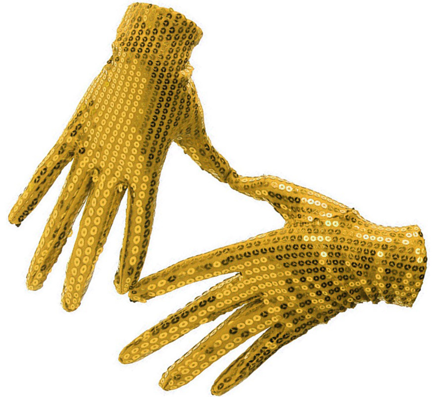 Luvas de lantejoulas para adultos em várias cores