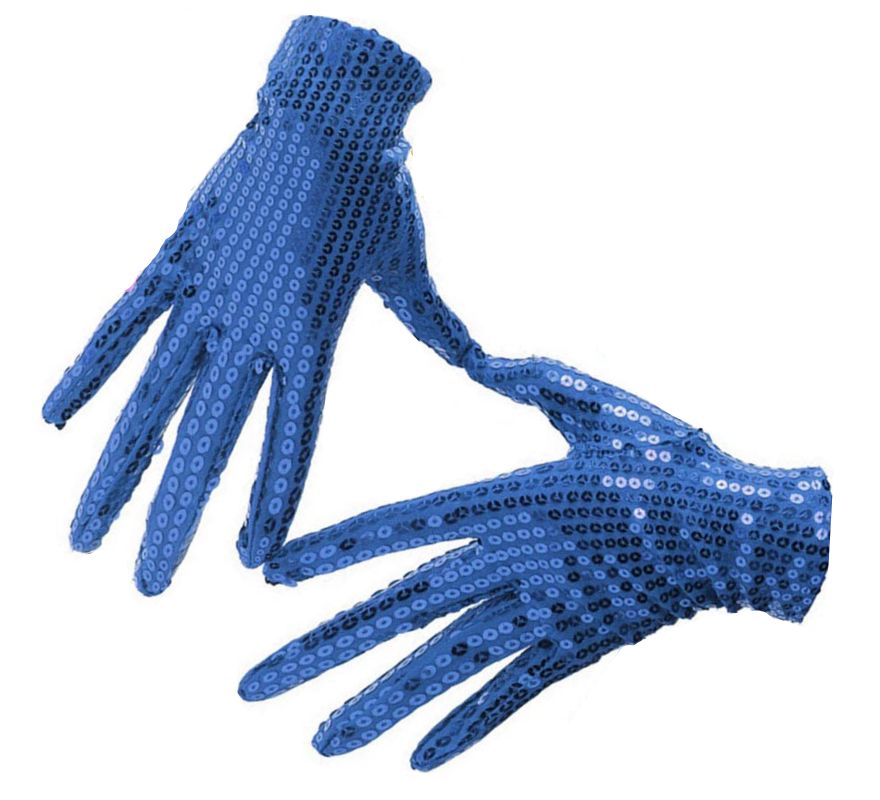 Luvas de lantejoulas para adultos em várias cores