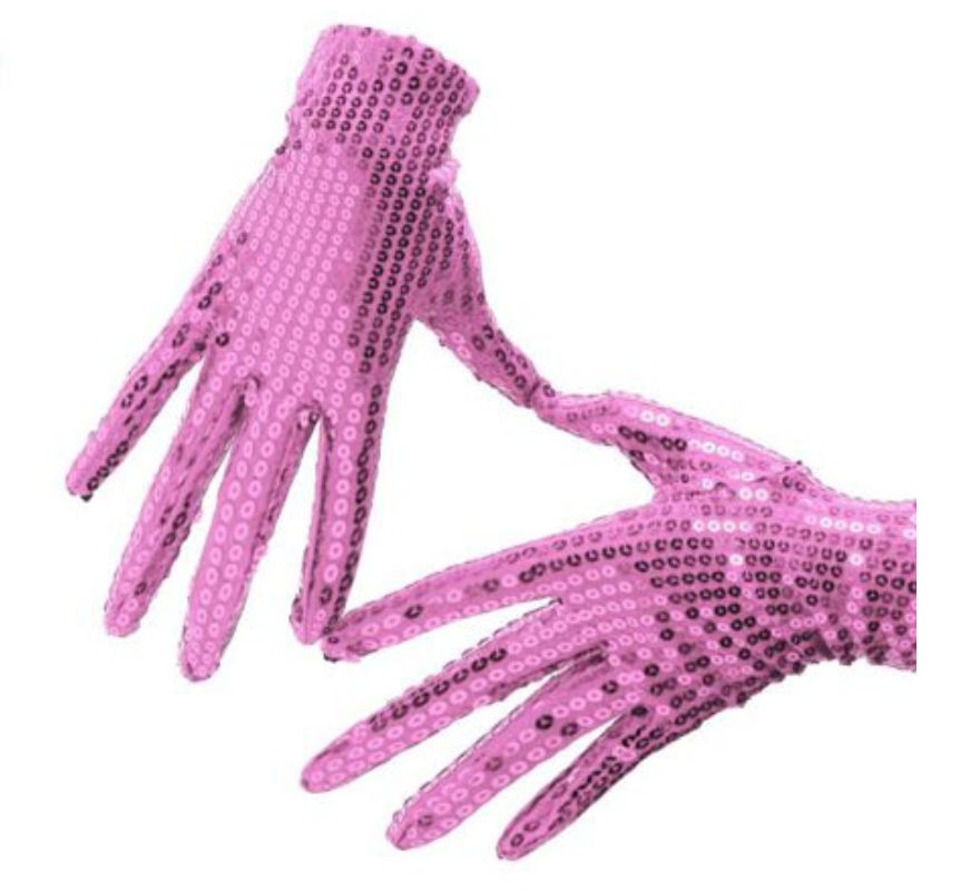 Luvas de lantejoulas para adultos em várias cores