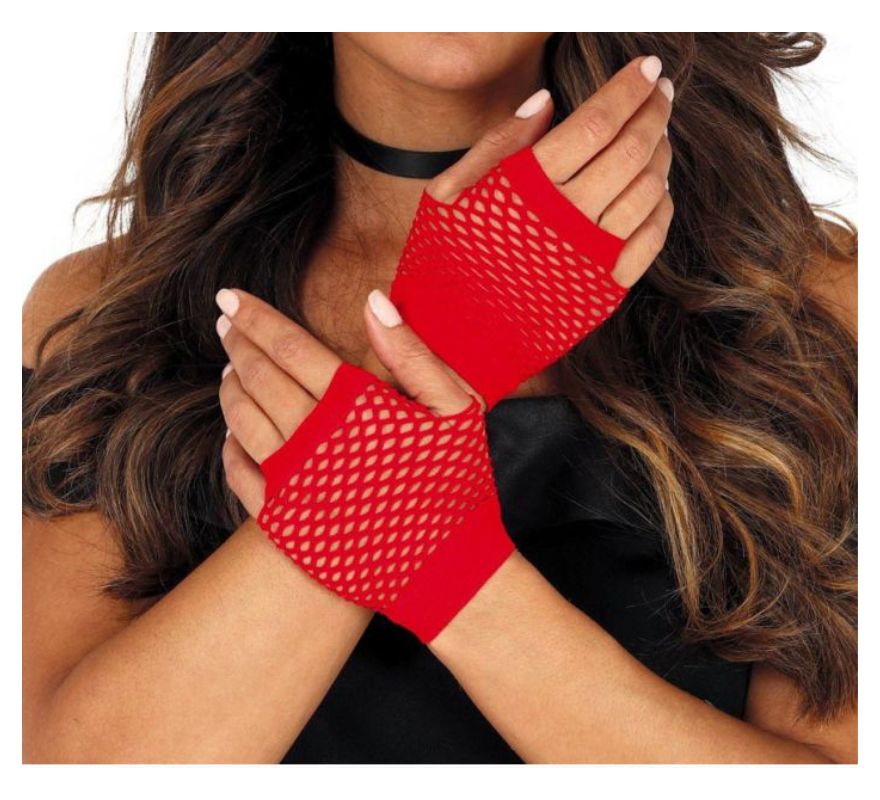 Mesh Gloves in various colors of 11 cm