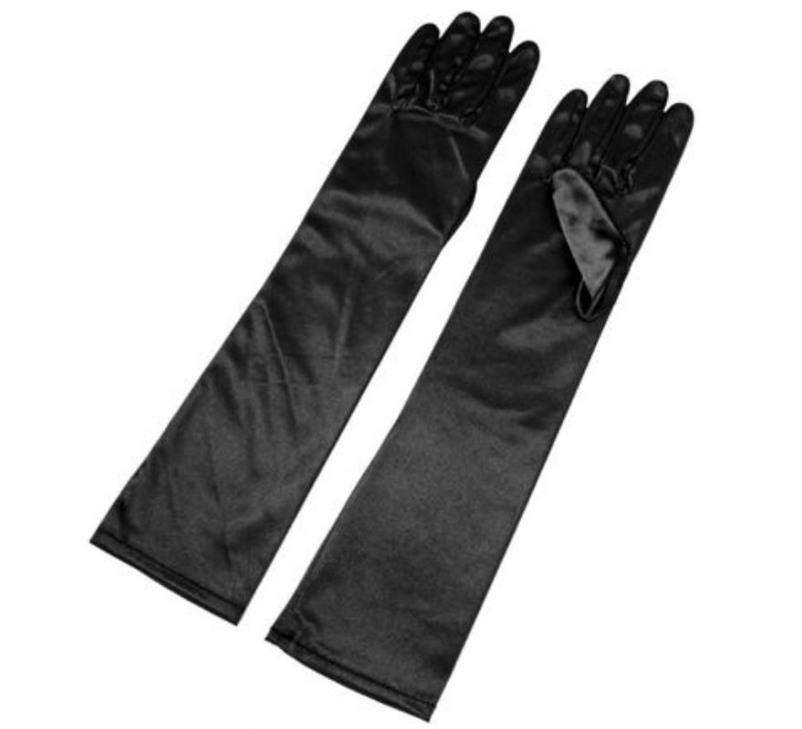Long Satin Gloves for adults in various colors