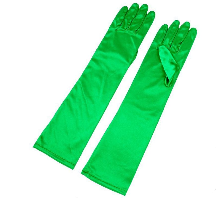 Long Satin Gloves for adults in various colors