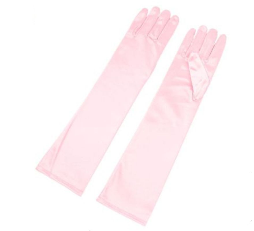 Long Satin Gloves for adults in various colors