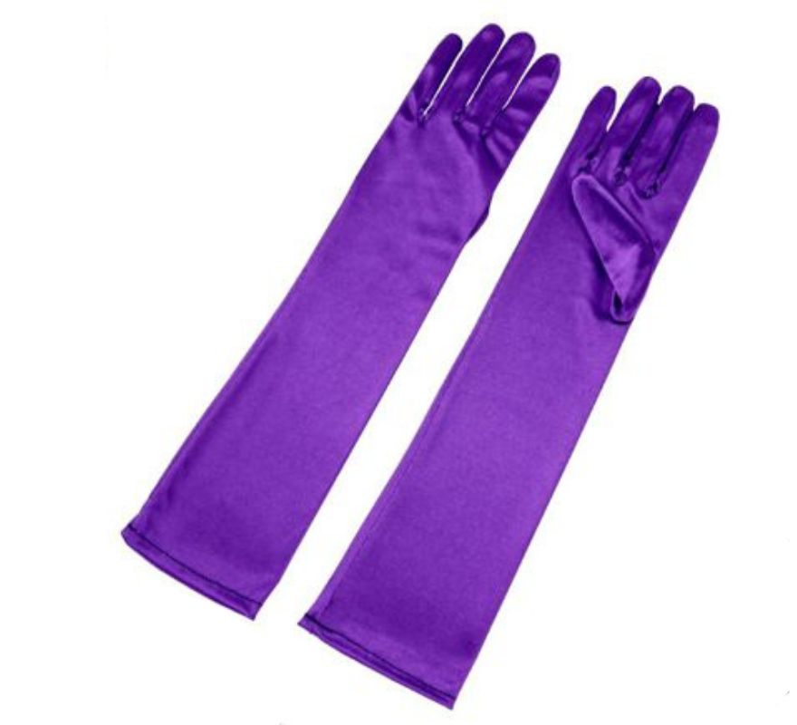 Long Satin Gloves for adults in various colors