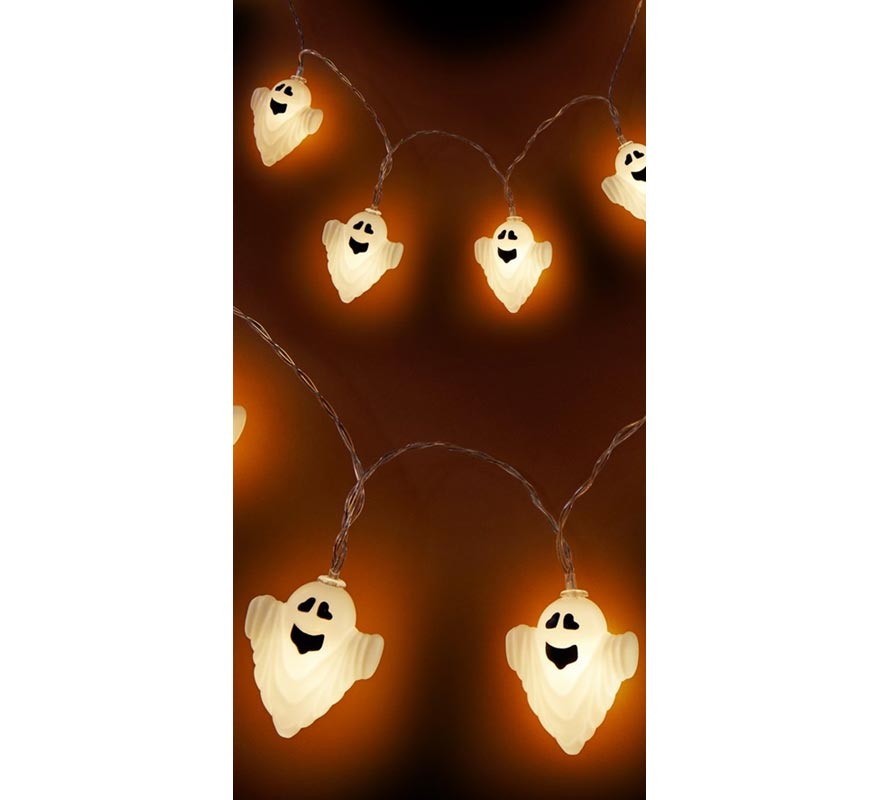 Garland of 10 Ghosts, 150 cm LED lighting