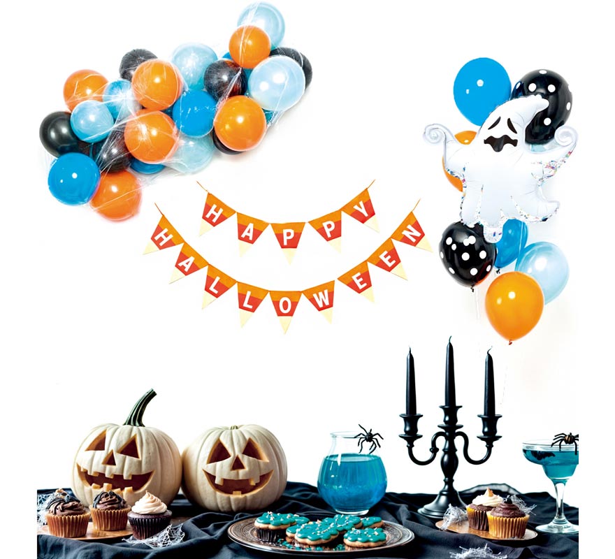 Balloon Garland and Happy Halloween 29 Pieces