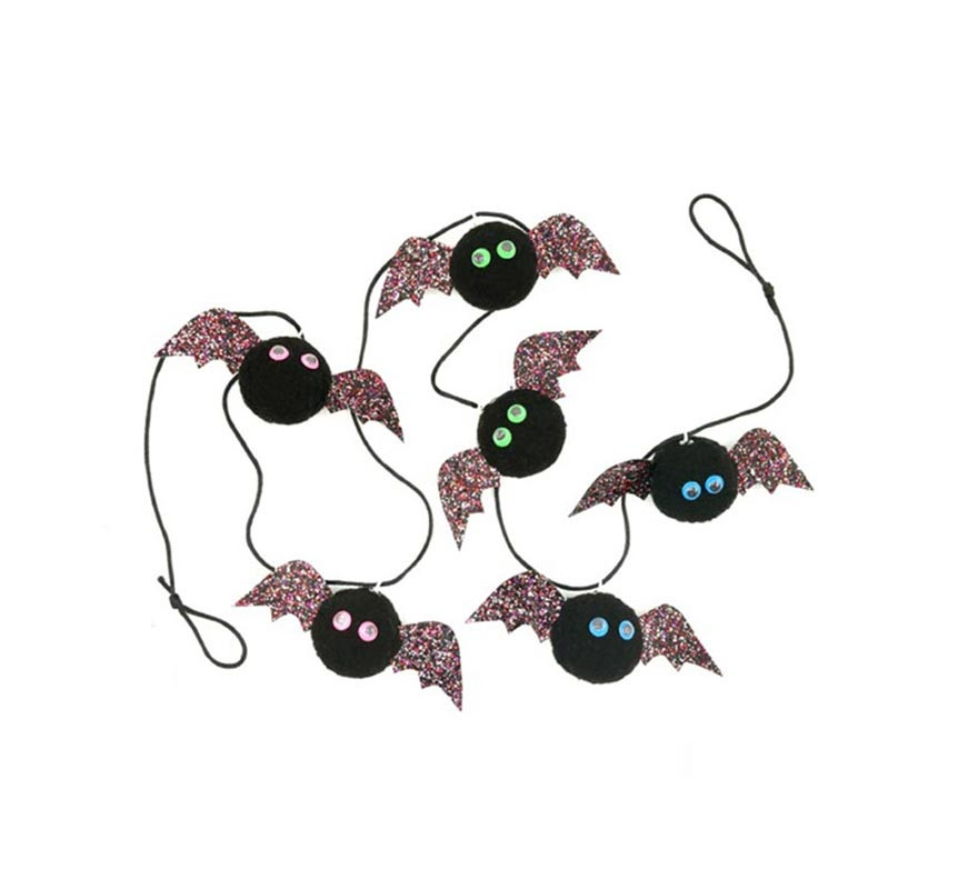 Garland of Bats with colored eyes of 150 cm