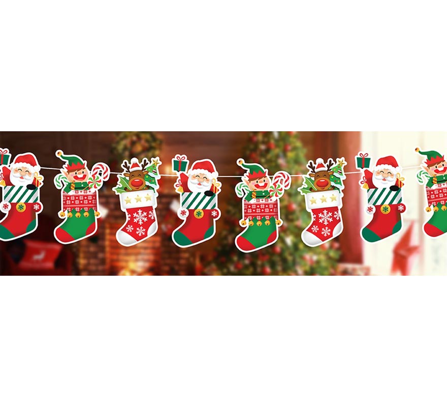 Christmas garland of 300 cm and 16x16 cm per figure