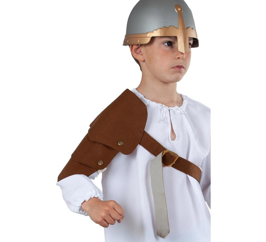 Medieval brown children's shoulder pad