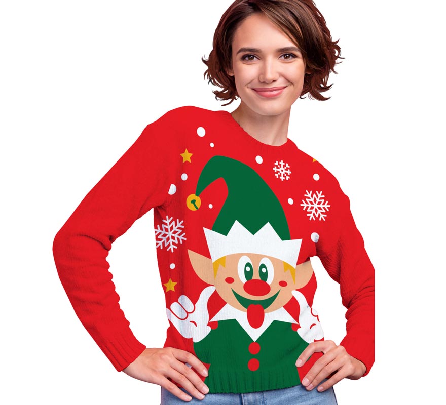 Happy Elf Christmas Sweater for Women Happy Elf Christmas Sweater for Women