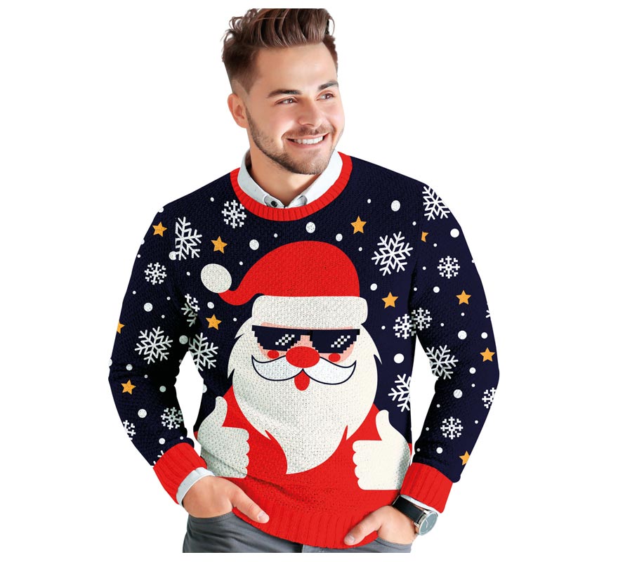 Cool Santa Claus Christmas sweater for men