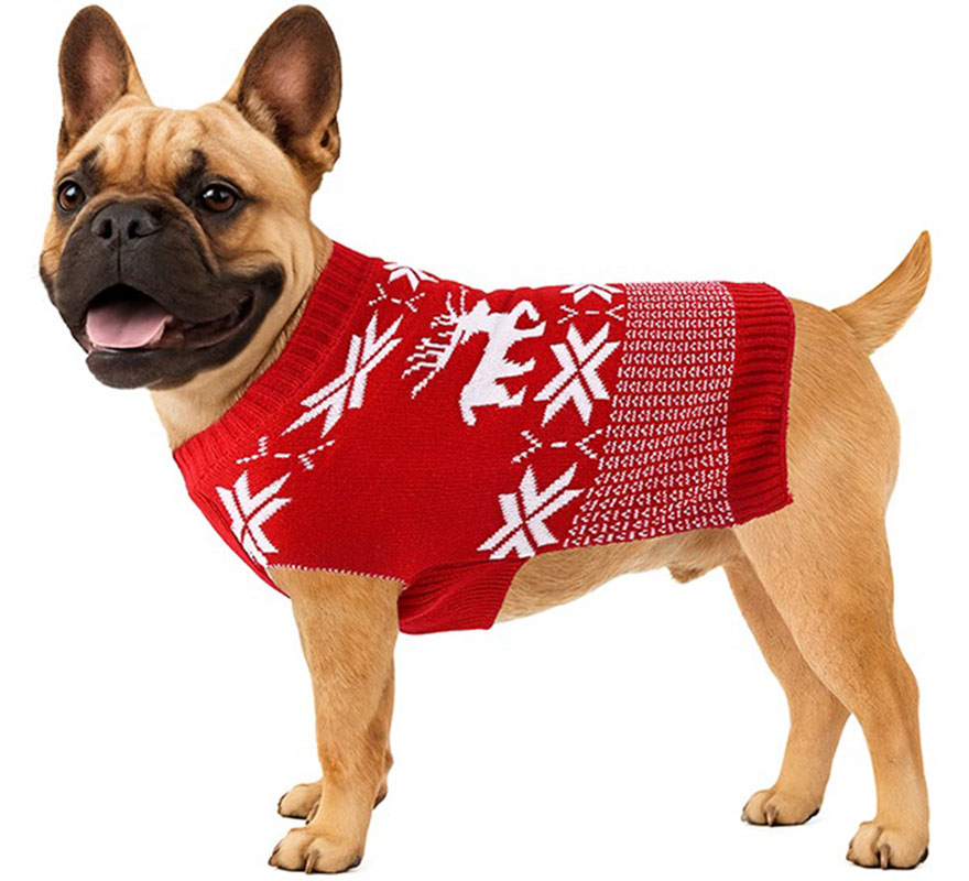 Jersey Navideño de Cenefa para perro