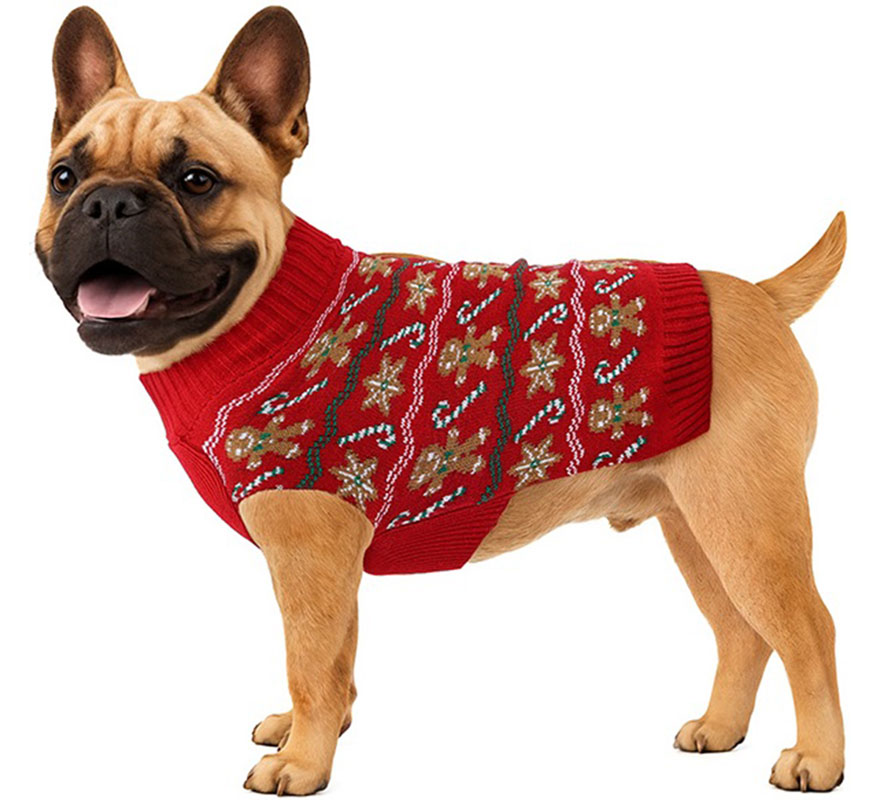 Jersey Navideño de Jengibre para perro