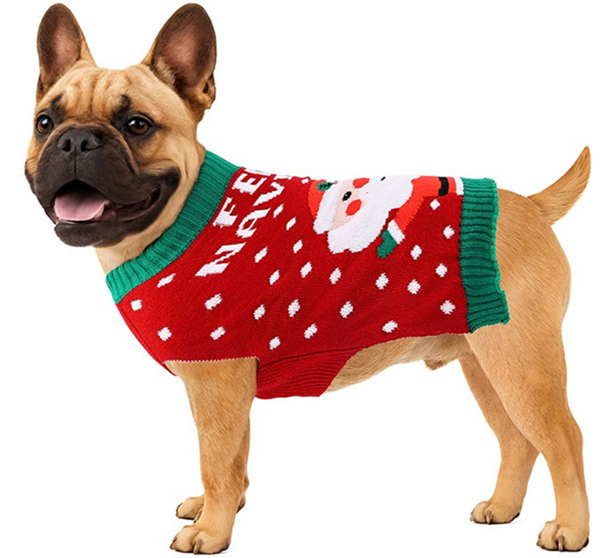 Jersey Navideño de Papá Noel para perro