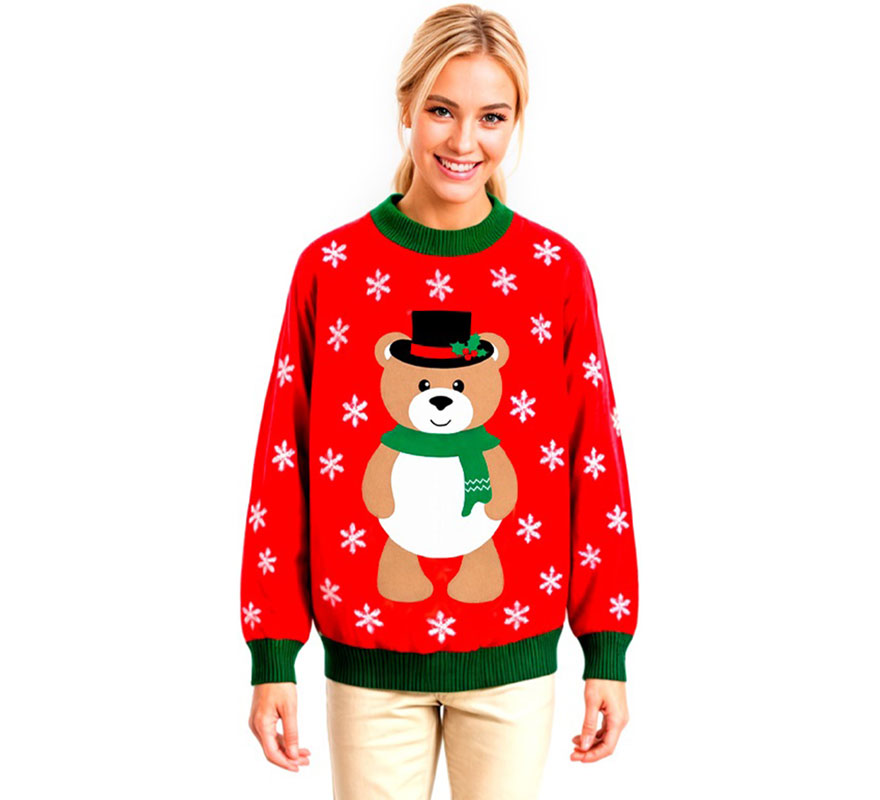 Jersey Navideño Osito para adulto