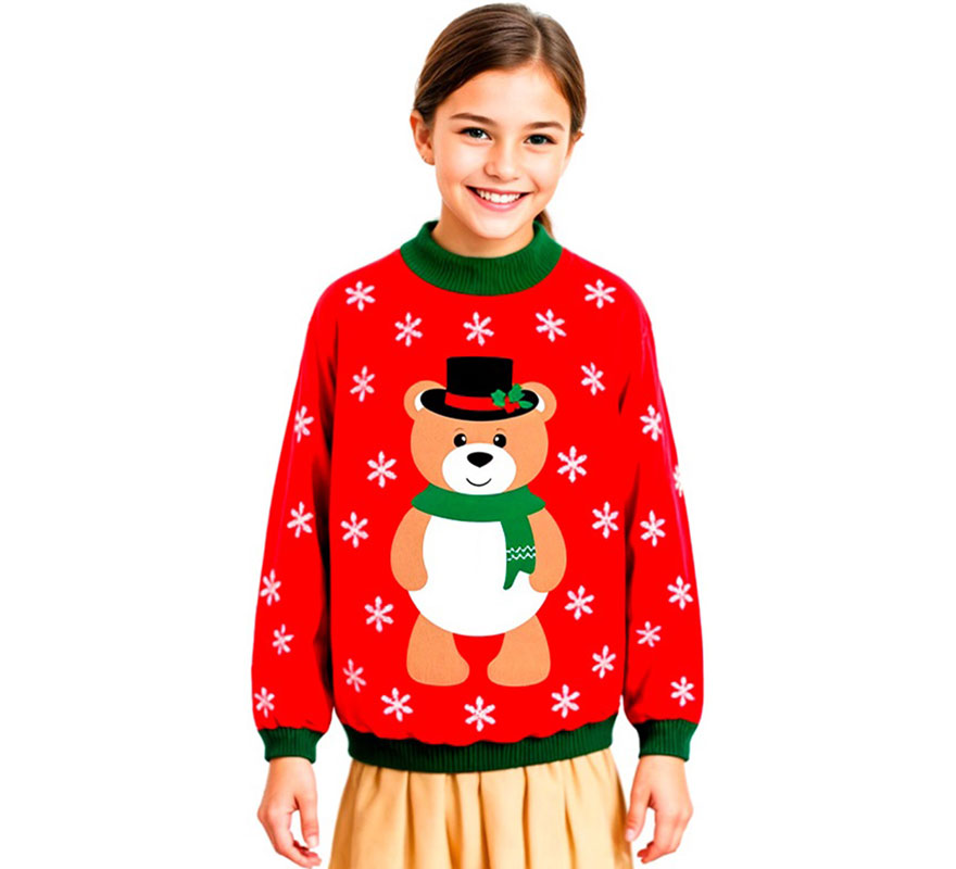 Jersey Navideño Osito para niños