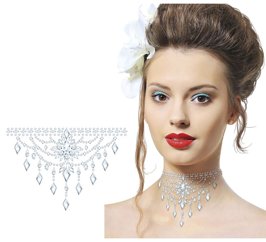 Set Gioielli Sposa Con Strass Scintillanti - Collana Choker E Orecchini Da Ballo Per Donne, Regalo Idea