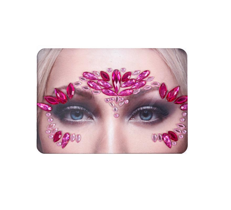 Facial Jewels bright fuchsia and pink drops