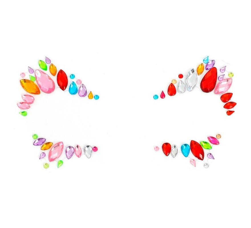 Facial Jewelry multicolored drops and dots