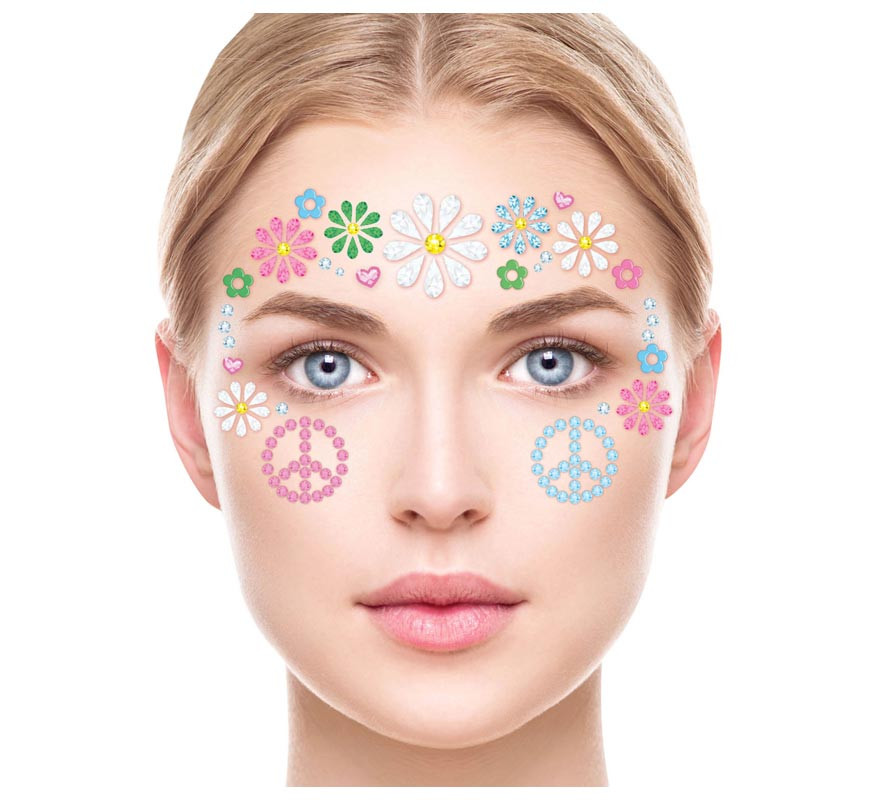 Floral Hippie Face Jewelry