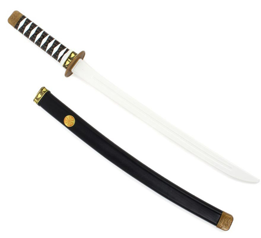 Katana Ninja-samurái de 75cm para niños, Arma de juguete, cuchillo