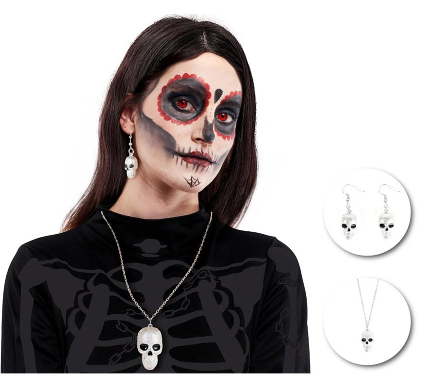 Skull Kit: Necklace and Earrings