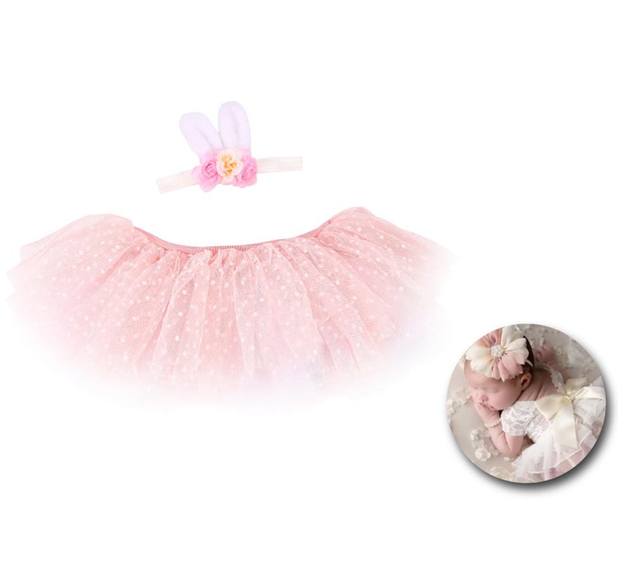 Newborn Bunny Kit for Kids: Tutu and Headband with Ears