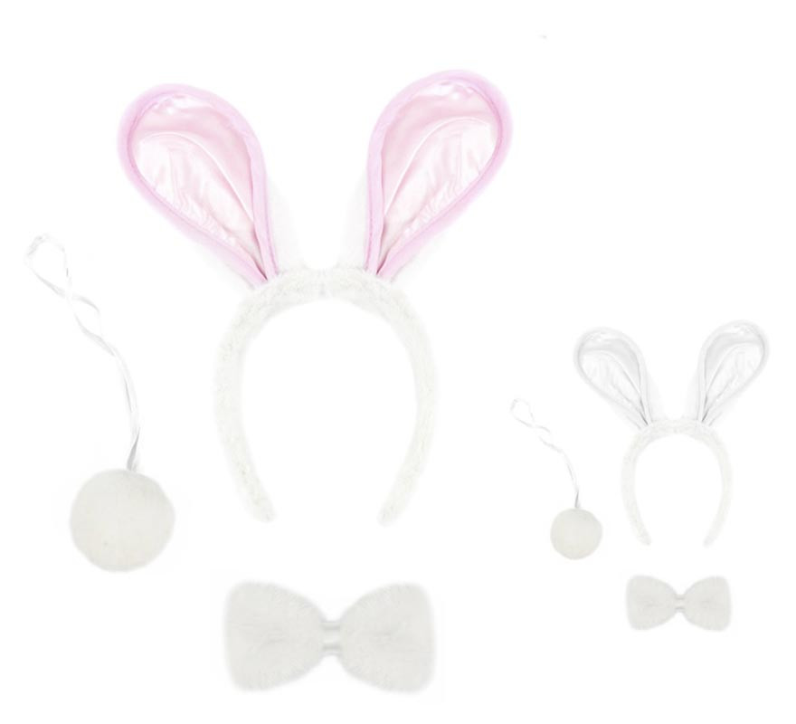 Rabbit Kit in assorted colors: Headband, Bowtie and Tail