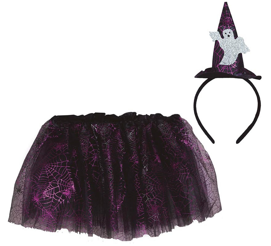 Children's Ghost Kit: Tutu and Headband 30 cm