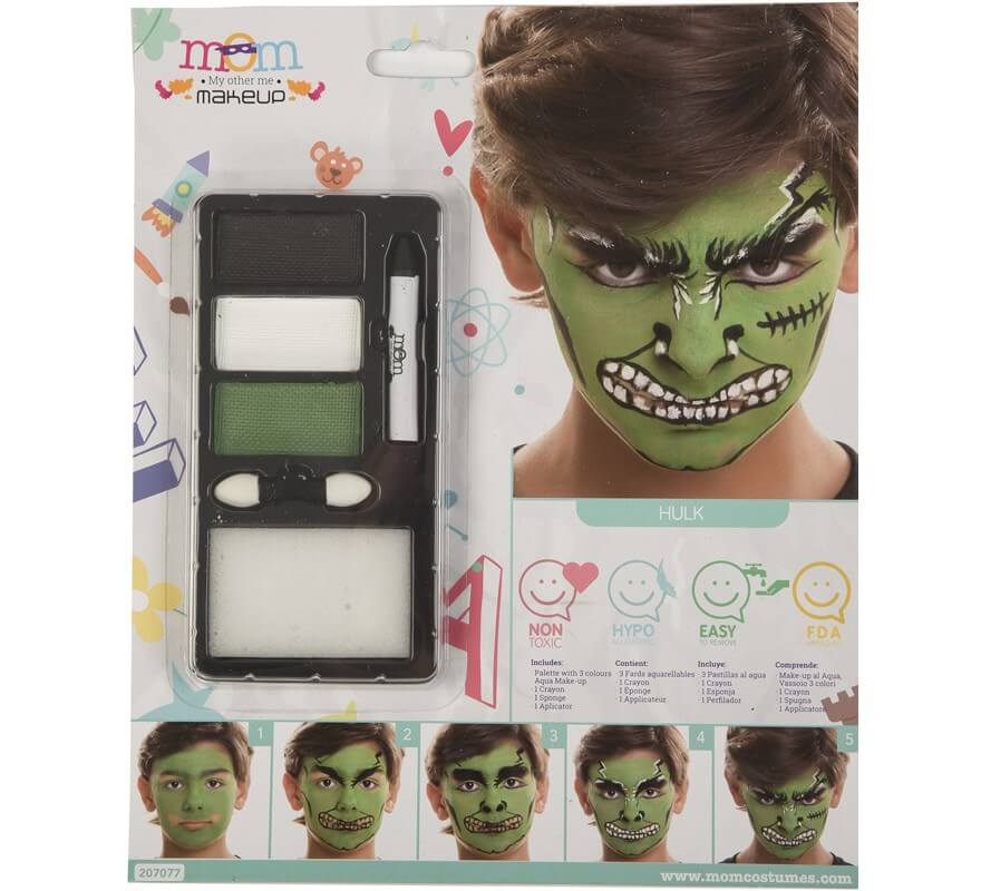 Kit de Maquillaje de Superhéroe verde
